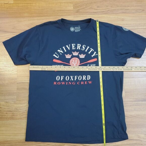 University Of Oxford Mens T-Shirt Size XL Rowing Crew Graphic Navy Blue LN cond! - Picture 6 of 6